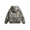 Unisex Oversized Hooded Cotton Puffer Jacket Winter Warm Casual Streetwear Camo Fleece Lined Coat Teens