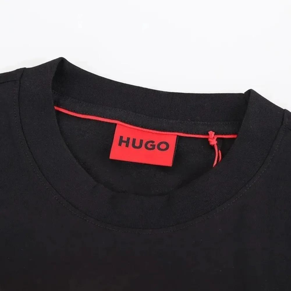 Fashionable Loose Casual T-shirt Summer Couple T-Shirt Hugo Men's Printed Graphic Crewneck Short Sleeve Tee Men Clothing