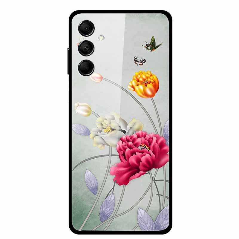 Kreative Landschaft Tierkunst Gehärtetes Glas Hülle für Samsung M14 5G
