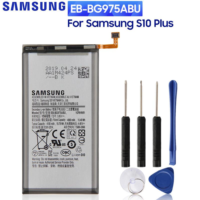 

Original Replacement Battery For Samsung Galaxy S10+ S10 Plus SM-G9750 SM-G975F SM-G975U SM-G975W EB-BG975ABU Phone Batteries