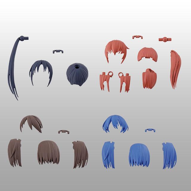 [Bandai] Bandai 30MS Option Hair Style Parts Vol.2 (Set of 4 Types) [Inner Box]