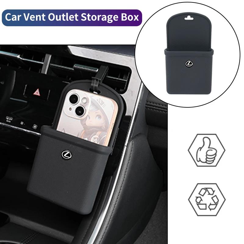 PPFX2 Car Vent Storage Box Storage Bag Tidy Organizer Phone Holder Interior For Lexus F SPORT ES ES300 GS IS GS200 LS LX570 RX300 IS25