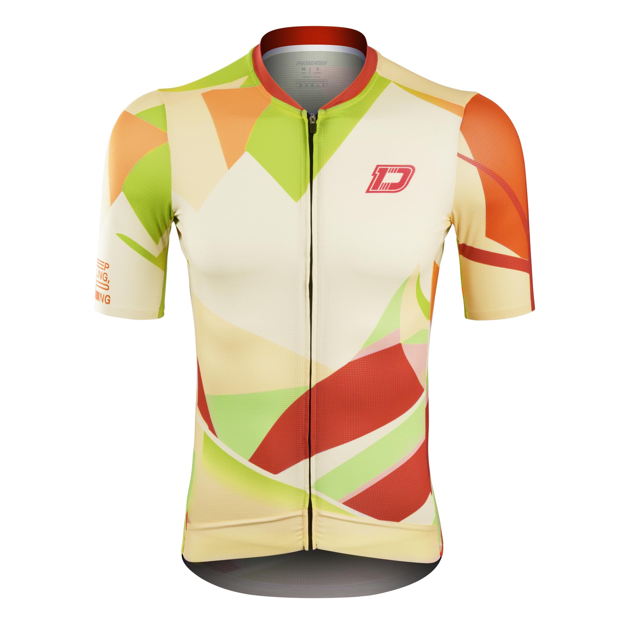 

Darevie Short Sleeve Cycling Jersey, Summer, Unisex, with Pockets, Cooling, Sweat-Wicking, Quick-Drying, Breathable, Reflective, DVJ240