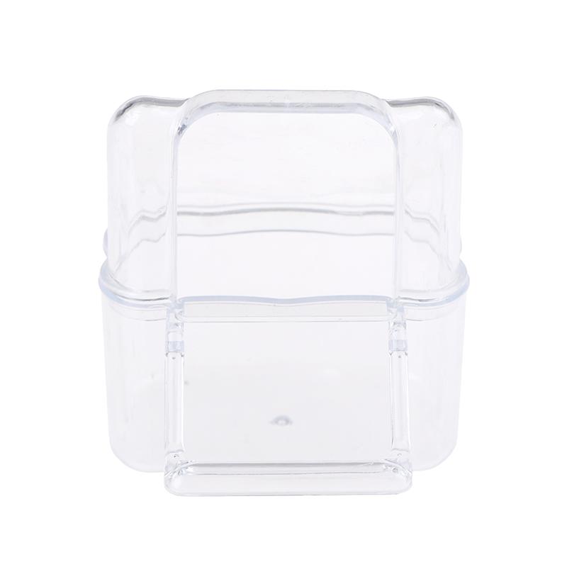 Papagei Vogel transparent Kunststoff Lebensmittel Cup Schüssel sauberes Wasser Silo Waterer Box