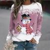 2024 Christmas Hoodie Snowman 3D Printed Sweatshirt for Men and Women Long Sleeve Hoodie Street Clothing Oversized Pullover Fash