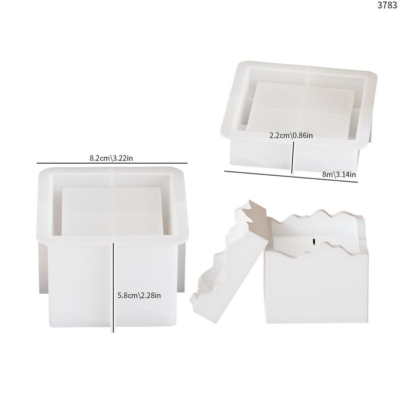 Silicone Cake Molds Resin Square Round Irregular Shape Storage Container Aroma Gypsum Candle Cup Silicone Mold
