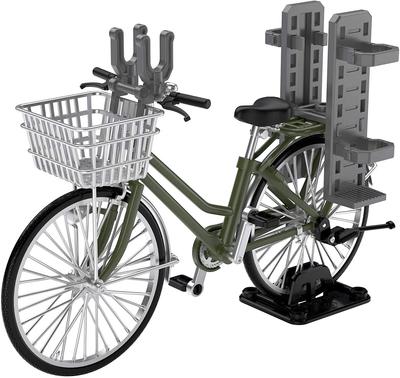 TOMYTEC Little Armory LM007 Bicicletta Scolastica per Scuola di Difesa Designata Oliva Tipo per Trasporto Armi da Fuoco Automatiche Prodotto Completo Dipinto 312178 1/12