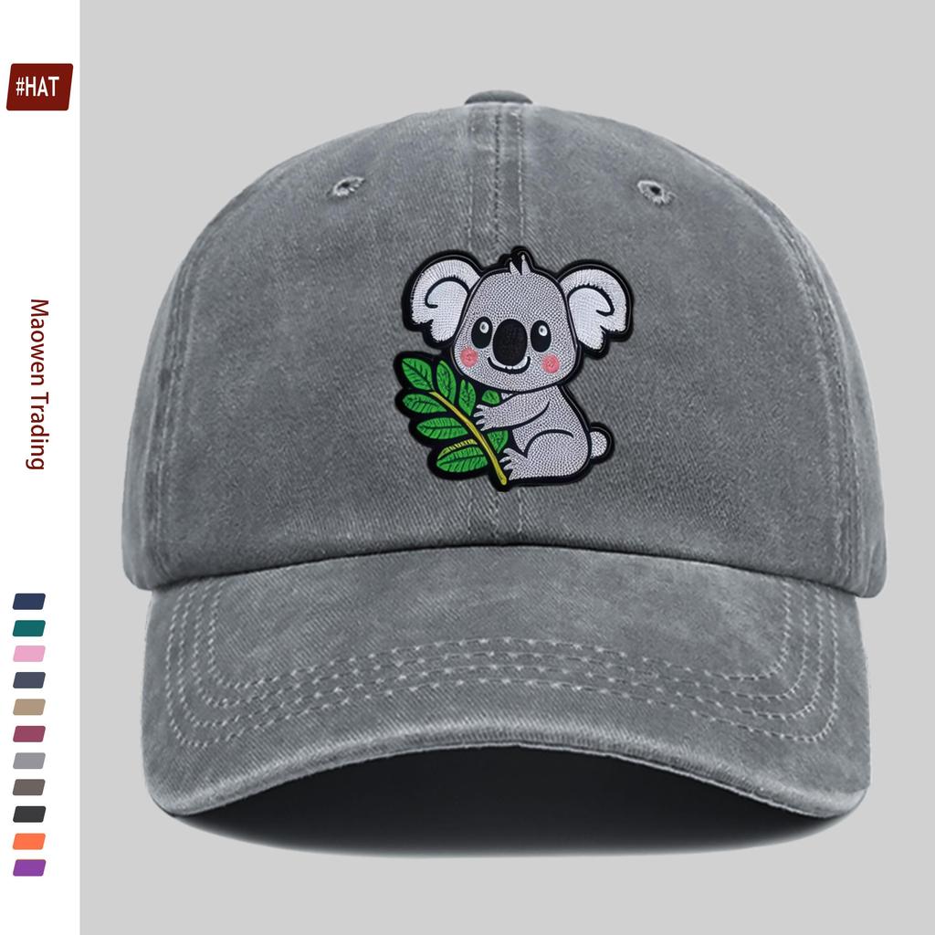 Pc Niedliches Koala-Print Baseballkappe Modisches Lässiges Design Sonnenhut Haus Freizeit Dekorative Mütze Bequem und Leicht P