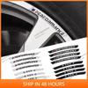 -Car Rim Aluminum Stickers Decoration for BMW E36 E39 E46 E60 E90 F10 F30 E93 G11 G12 M3 X3 X5 X6 X1 X2 E92 E87 Car Accessories