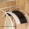 10Pcs Non-Slip No Trace Hangers, Thickened Semi-Circular Metal Clothes Hangers, Space Saving Wardrobe Organizer For Home Use