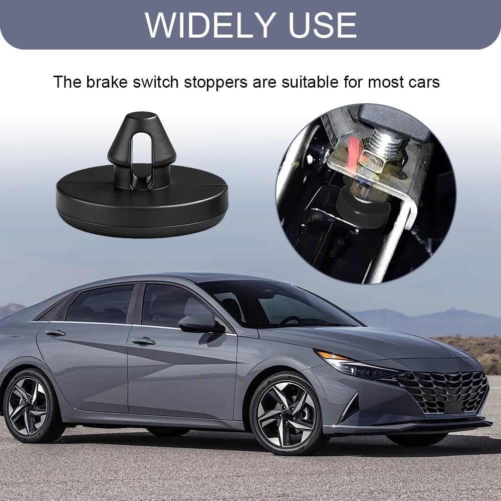 8PCS Brake Pedal Stop Pads, Brake Switch Stopper, Rubber Clutch Pedal Stopper Brake Switch Stoppers Replacement OEM# 90541-06036, Auto Brakes Light