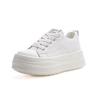 2026 Trendy Leather Platform Women's Shoes - Lightweight, Versatile, Casual, Height-Enhancing, Soft Sole for Spring & Autumn