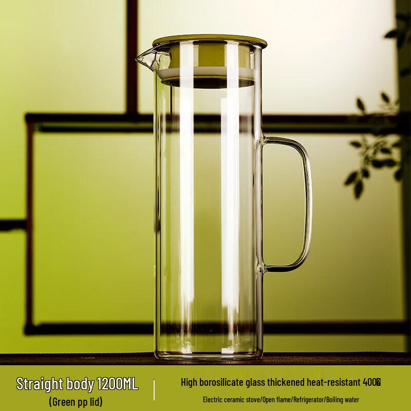 ZISIZ Heat-Resistant Glass Cold Water Pitcher