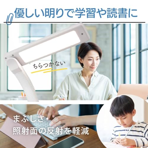 OHM LED Schreibtischlampe mit Dimmfunktion und Farbwechsel, DS-LE95CG-W/RA93, 06-3685