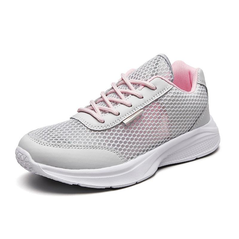 Hollow large mesh flat bottom MD lightweight sports shoes large size
