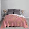 Pink And Gold Princess Pattern Blanket Fashion Custom Princess Tangled Cute Pink Tumblr Belle Movie Anime Aurora
