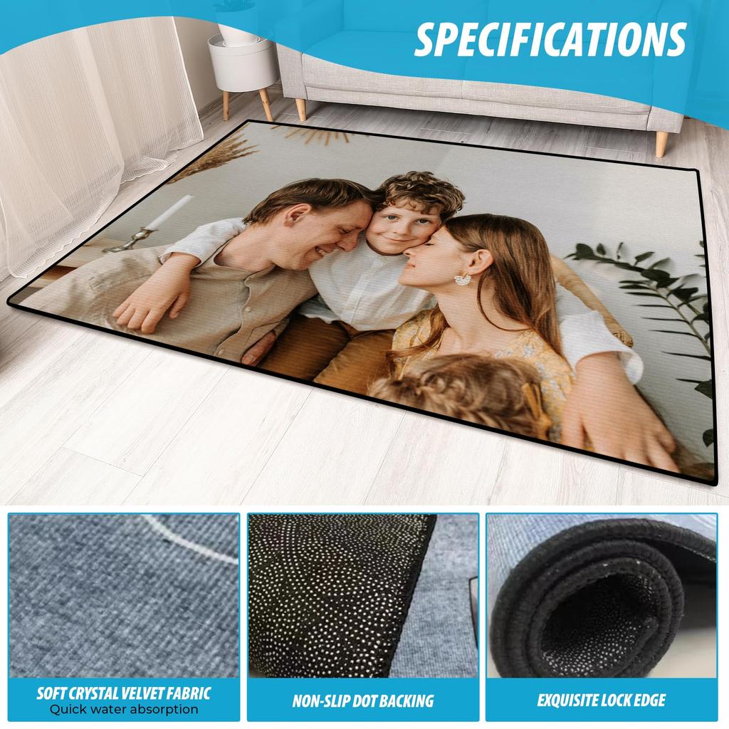 Lovely Cat Carpet Living Room Bedroom Decor Kid Un-slip Parlor Floor Mat Surface Flannel Smooth Comfortable Carpet Birthday Gift