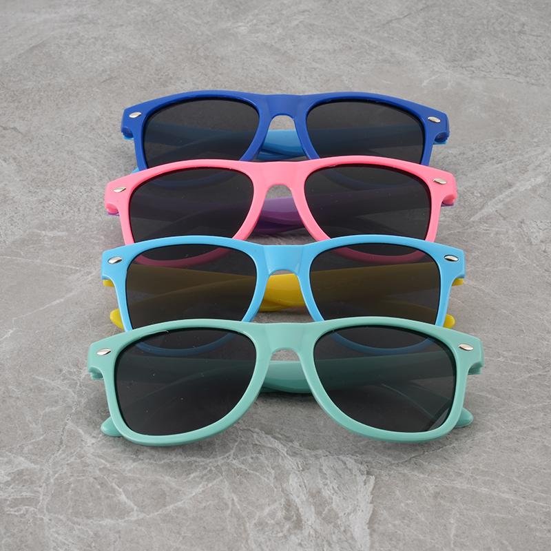 2024 Children's Color Blocked Sunglasses for Boys and Girls, UV Resistant Sunglasses for Babies, Summer Sunshade Glasses