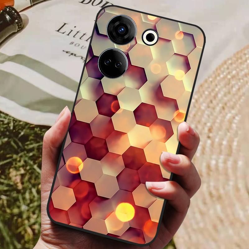 Für Tecno Camon 20 4G Hülle Silikon Rückseite Handyhülle für Tecno Camon 20 Pro 5G Hüllen Camon20 Pro 4G Weiche Bumper Coque Hülle