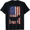 Patriotic Goat 4th of July American Flag Tee Gift Unisex T-Shirt