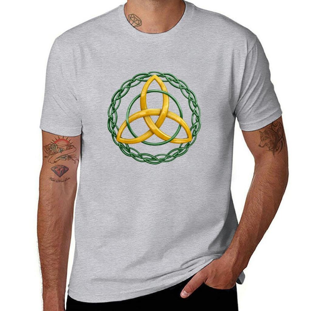 Celtic Trinity Knot Tshirt Sports Fans Hippie Clothes Boys Whites Blanks Heavy Weight T Shirts For Men