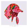 Vintage Floral Bandana Cap Unisex Adjustable Sun Hat With Tie-Up Face Cover Retro Style