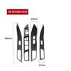 6Pcs Carbon Fiber Interior Door Control Cover Trim For Mitsubishi Lancer