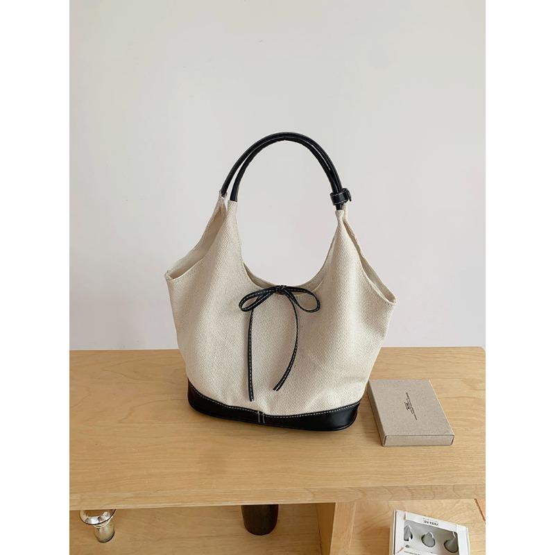 

Южнокорейская нишевая лоскутная холщовая сумка-тоут для женской новой модной сумки для поездок на работу, многофункциональная наплечная сумка-подмышка