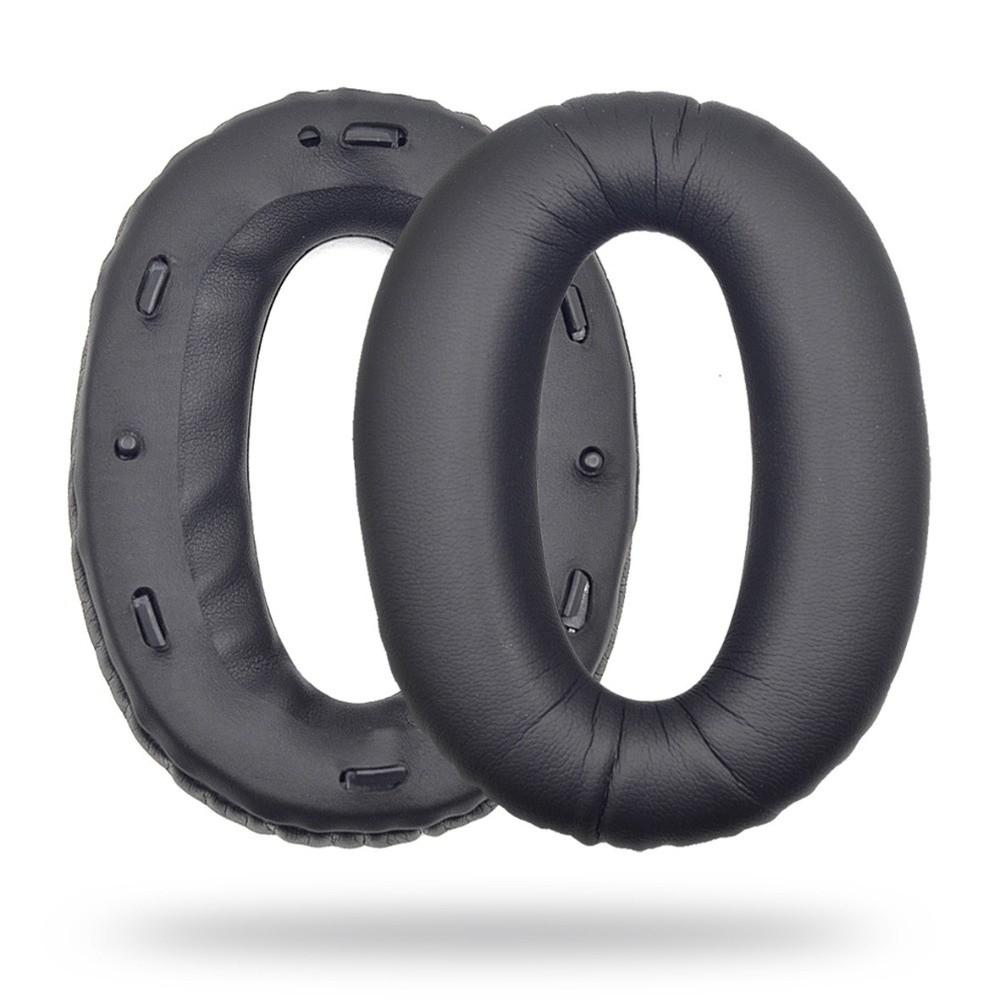 1 Pair Protein Leather Headset Earmuff for Sony WH-1000XM2 / MDR-1000X Headphones Repair