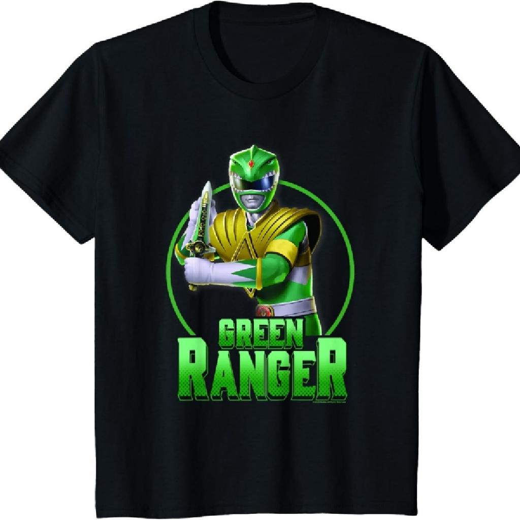 Kids Power Rangers Green Ranger Power Pose Shot T-Shirt