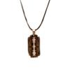 Les Trésors De Lily [L5122] - Anthracite Gray 'Peaceful' Steel Necklace