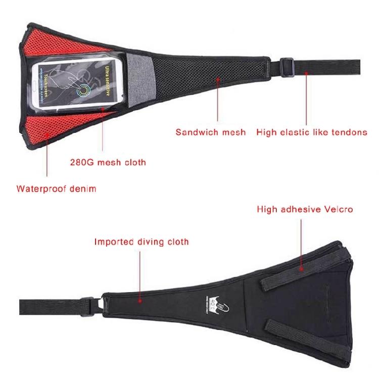 Protector Cover Bike Frame Sweat Guard Road Bike Sweat Net with Touch Screens Phone Pouch for Indoor Cycling Training