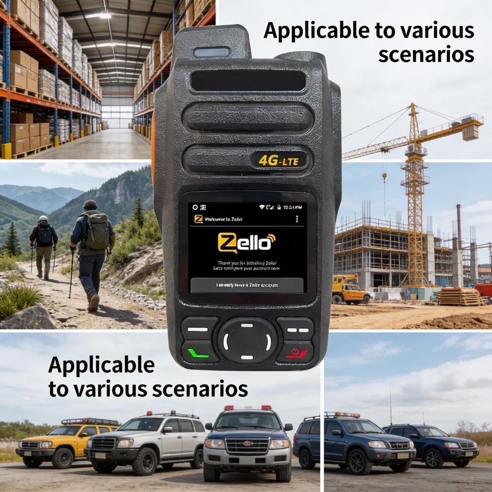 Öffentliche Zello-Gegensprechanlage POC-Gegensprechanlage GPS 4G Bluetooth tragbare WIFI-Mini-Gegensprechanlage