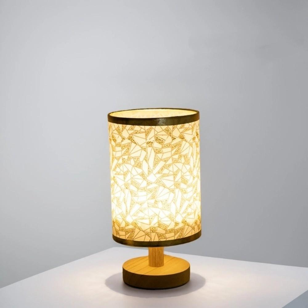 Linen Bedside Lamp Dimmable Desk Lamp Home Decor Nightstand Lamp  Desk Use