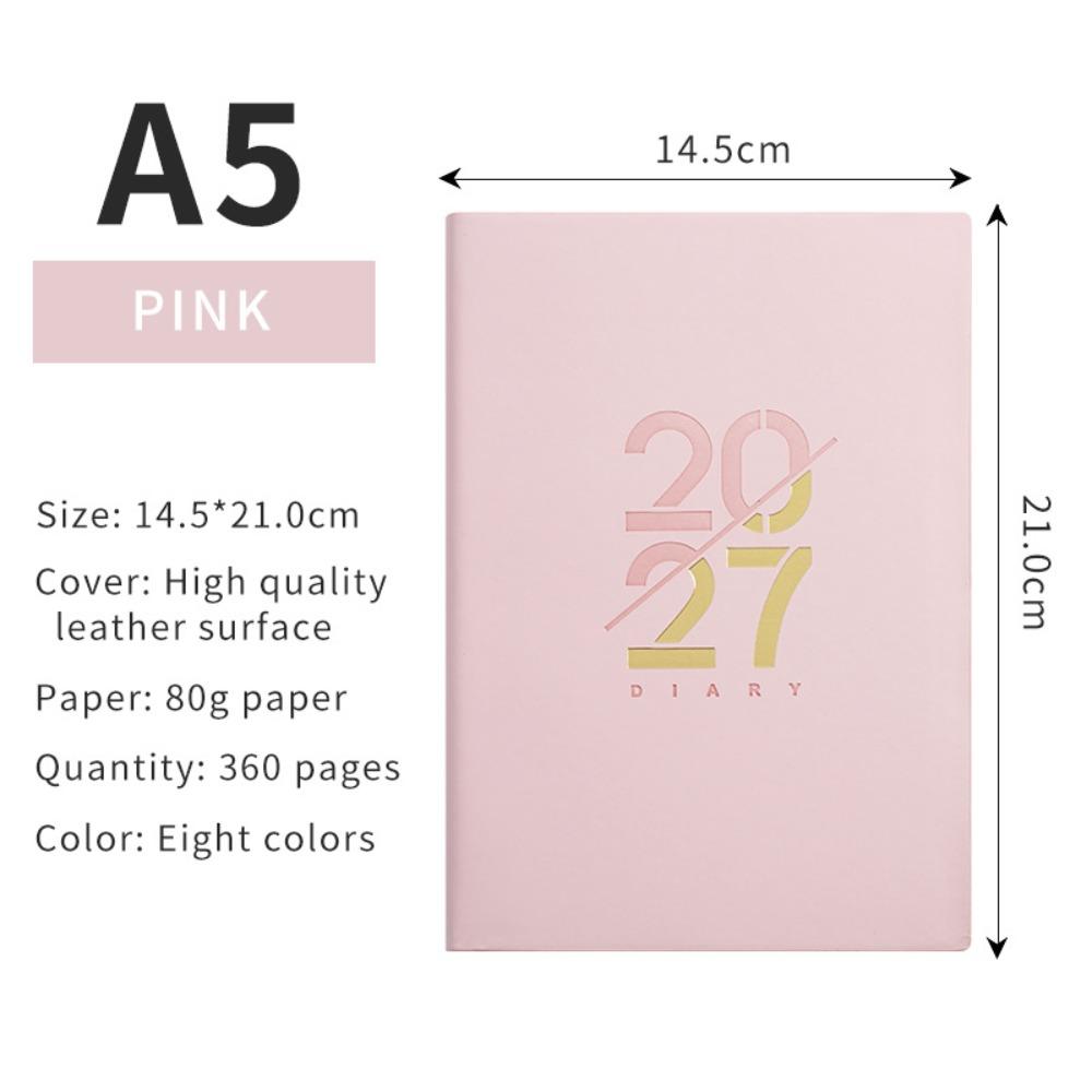 A5 2027 Schedule Planner 12 Month Agenda Planning Notebook New Planner Notepad  Time Management