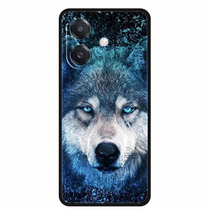 For OPPO A5 5G Case A5 Pro 4G 5G Silicone Wolf Lion TPU Soft Phone Case For OPPO A5 Pro 5G Back Cover Cartoon Shockproof Shell