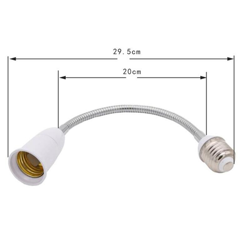 Flexible E27 To E27 Led Screw Lamp Base Bulb Socket Extender Extension Light Holder Lamp Base Light Socket Adapter Converter