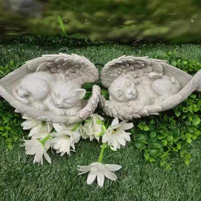 Pietra Commemorativa Personalizzata per Gatto per Giardino Resina Lapide Segnacatomba con Amore Eterno