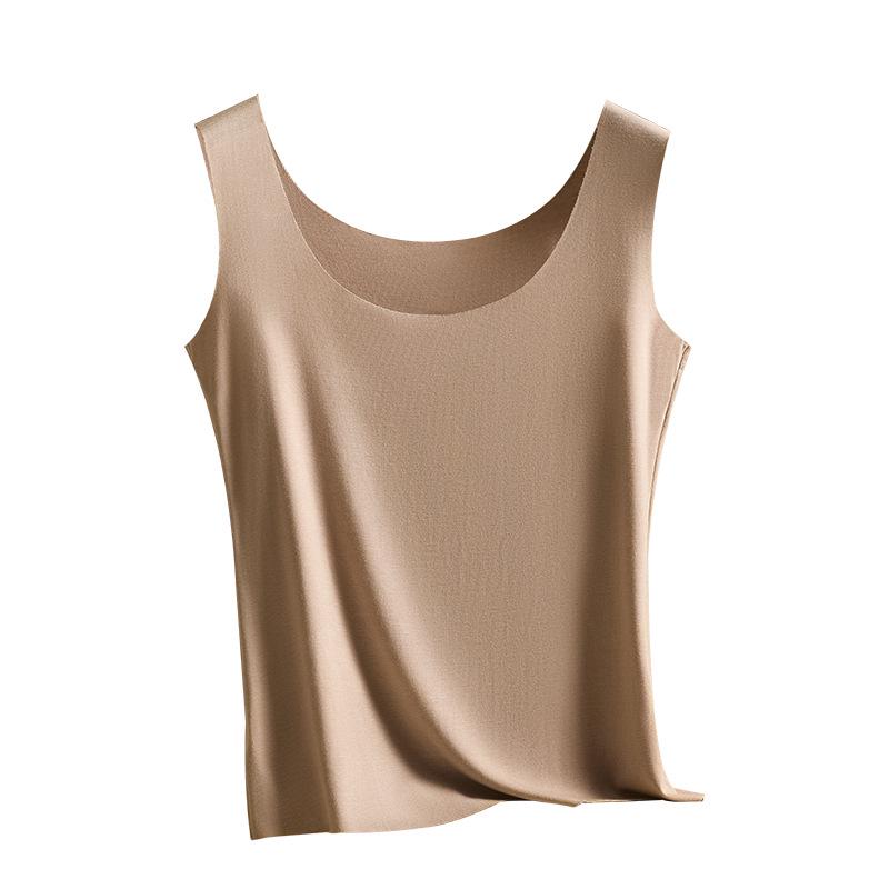 Women's Seamless Knitted Modal Camisole Tank Top - Plus Size Sleeveless Sport Base Layer