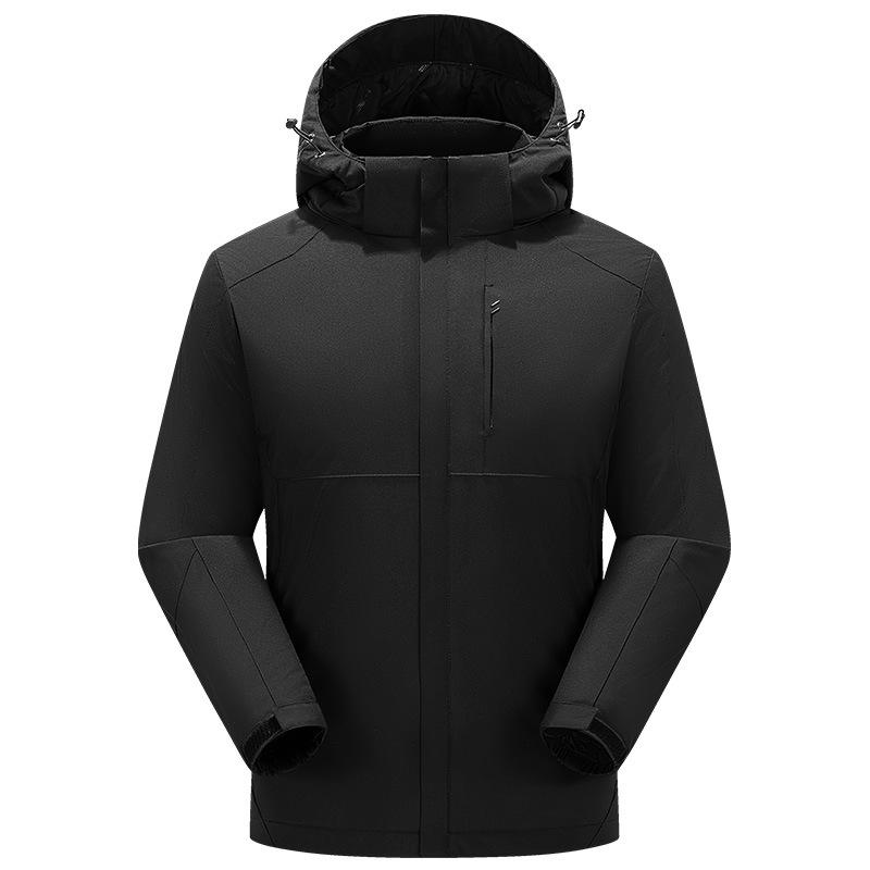 Heated Graphene Cotton Ski Jacket - Windproof Winter Wear for Couples