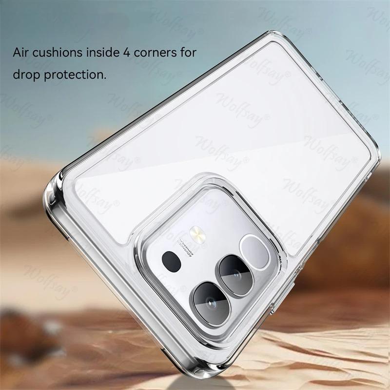 Transparent Case For Vivo T4x Case Anti-knock Silicone Colorful Full Back Cover For Vivo T4x 5G Case For Vivo T4x 5G 6.72 Inch