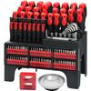 11-Piece Magnetic Screwdriver Set with Cross-Head Tips and Cushioned Grip