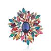 Sunflower Crystal Brooch Pin Rhinestone Scarf Decoration Corsage for Women and , Big Heavy Cloth Pin