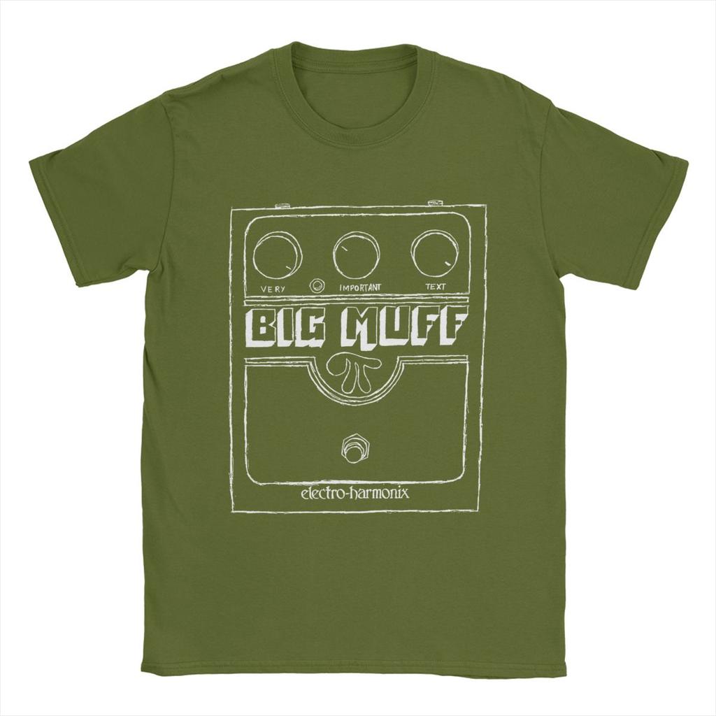 Men T-Shirt Big Muff Guitar Pedal Effect Shoegaze Vintage Cotton Tees Short Sleeve T Shirts O Neck Clothing Gift