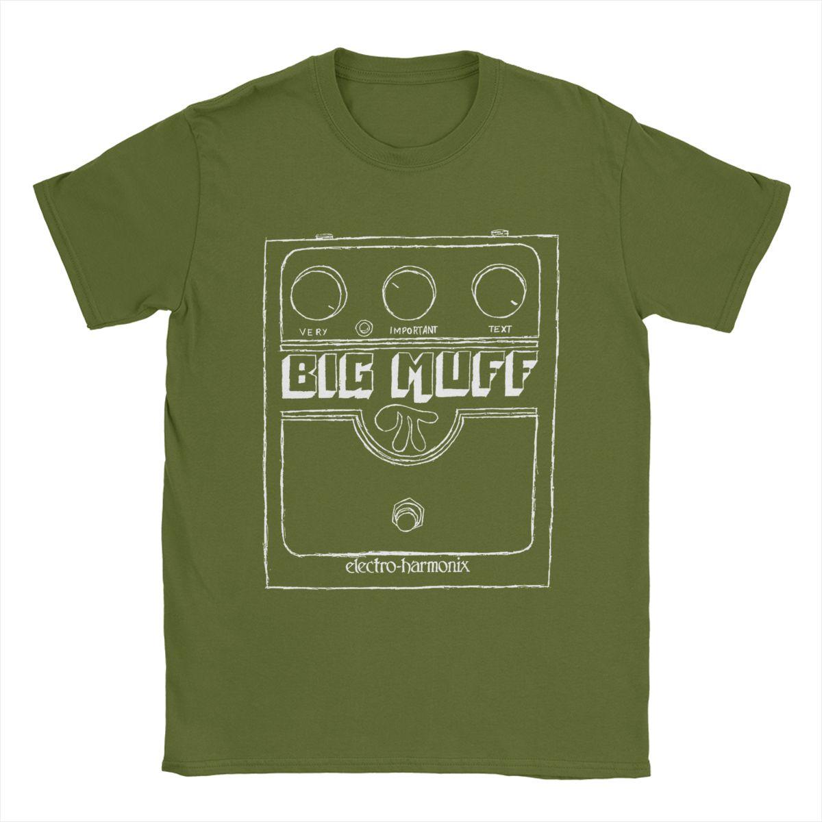 

Men T-Shirt Big Muff Guitar Pedal Effect Shoegaze Vintage Cotton Tees Short Sleeve T Shirts O Neck Clothing Gift 4XL