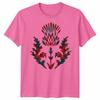 Scottish Tartan Unisex T Shirt Thistle Emblem Scotland Heritage Symbol Tee