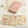 Zipper Jewelry Storage Bag Embroidery Pattern Jewelry Book Elegant Jewelry Pouch  Travel
