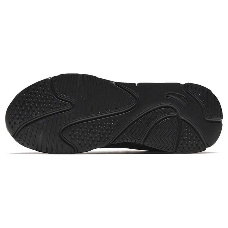 Anta Retro Dad Shoes All Black Women 922348826-7