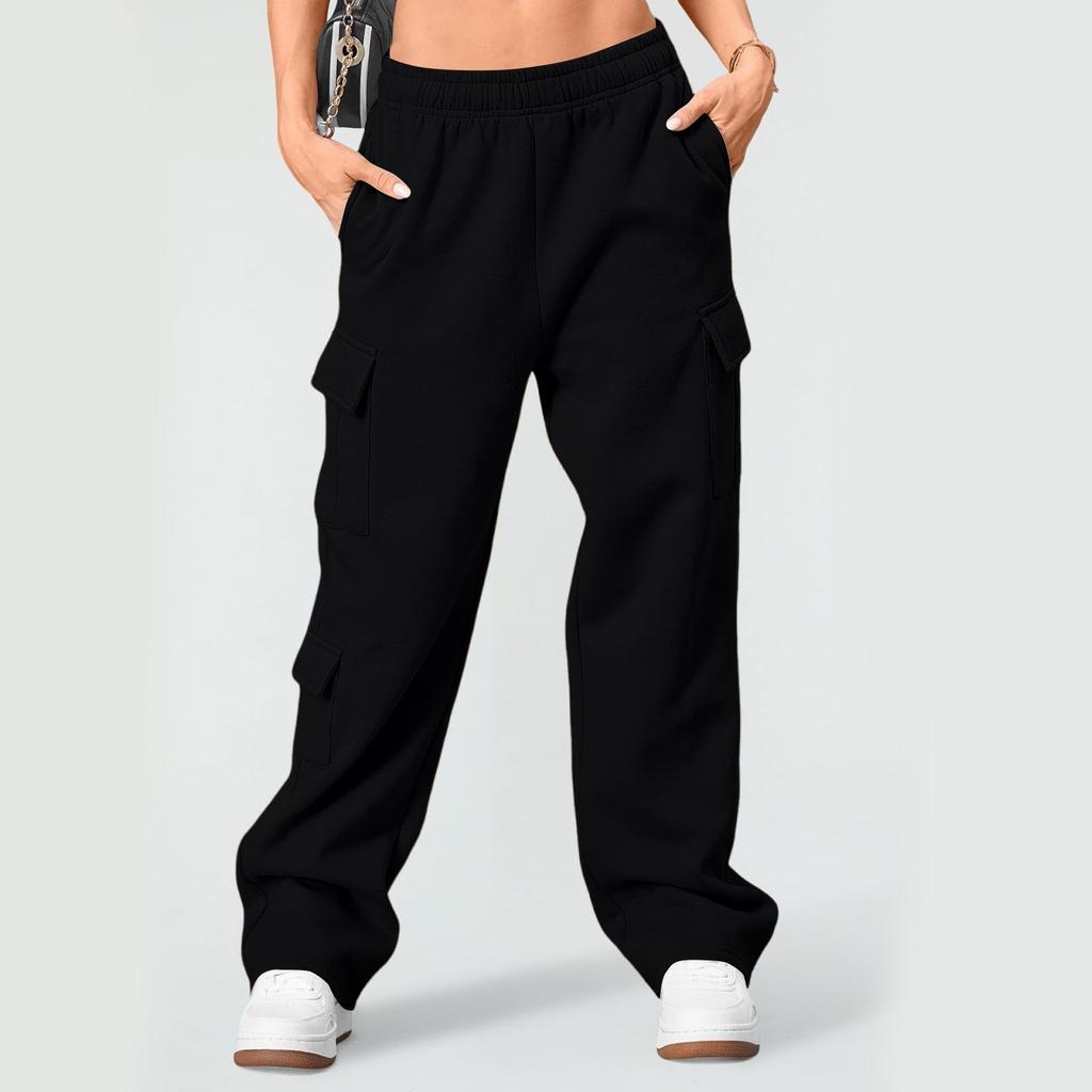 Womens Cargo Sweatpants Wide Leg Pants Baggy Joggers With Pockets