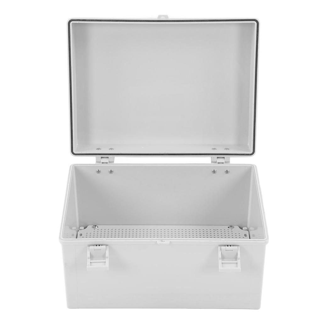 Cutie de joncțiune electrică cu cataramă din plastic, impermeabilă, cutie de proiect, carcasă electrică cu capac gri